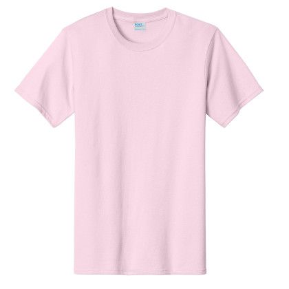 Custom Port & Company Full Color Essential Tee - Pale Pink