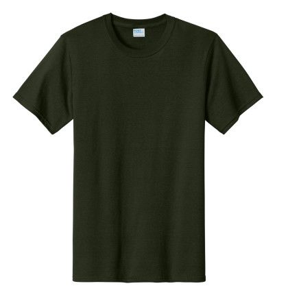 Custom Port & Company Full Color Essential Tee - Olive