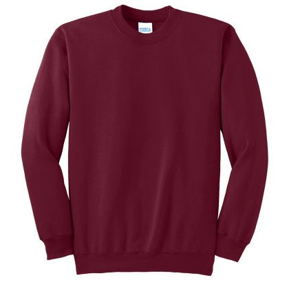 Essential Fleece Crewneck Color Sweatshirt - Cardinal