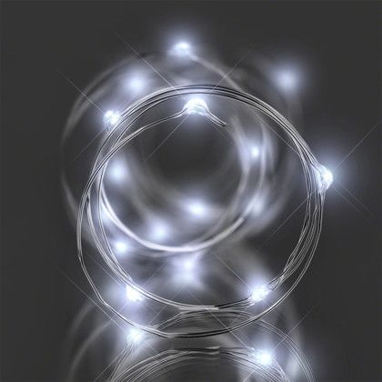 Custom Cool White Craft String Lights - LED Lights View 