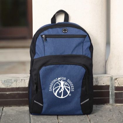 Custom Stanford Heathered 16" Laptop Backpack - Lifestyle