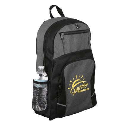 Custom Stanford Heathered 16" Laptop Backpack - In Use
