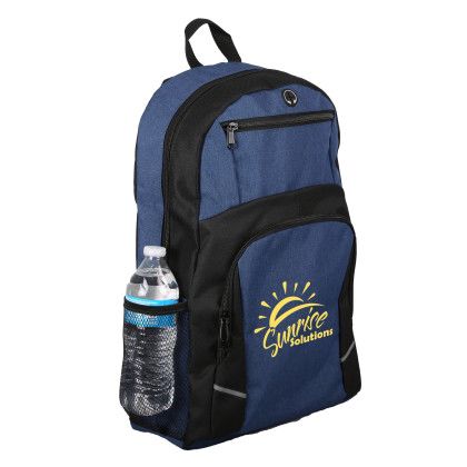 Custom Stanford Heathered 16" Laptop Backpack - In Use