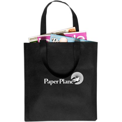 Custom rPET Non-Woven Value Tote - Black