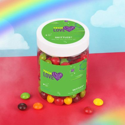 Custom Skittles: Large Jar - Lifestyle Custom Skittles: Large Jar - Lifestyle