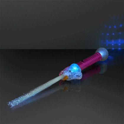 Custom Magical Light Up Unicorn Toy Wands - Side View Custom Magical Light Up Unicorn Toy Wands - Side View