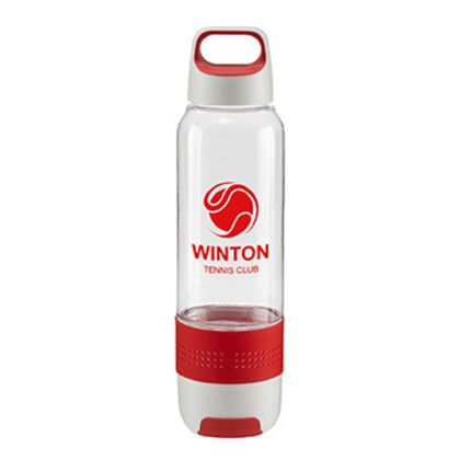 Custom Hydra Chill Water Bottle with Cooling Towel - Red Custom Hydra Chill Water Bottle with Cooling Towel - Red