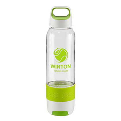 Custom Hydra Chill Water Bottle with Cooling Towel - Lime Custom Hydra Chill Water Bottle with Cooling Towel - Lime