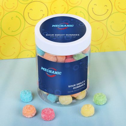 Custom Albanese Sour Gummi Poppers: Large Jar - Lifestyle Custom Albanese Sour Gummi Poppers: Large Jar - Lifestyle