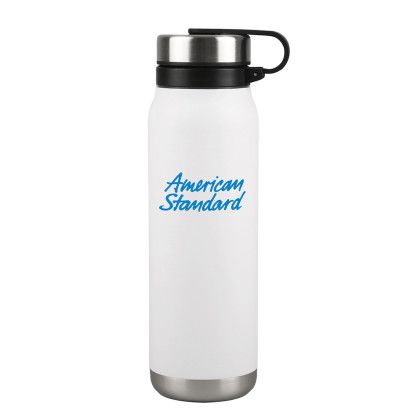 Custom 20 oz. Silverton Stainless Steel Bottle - Matte White Custom 20 oz. Silverton Stainless Steel Bottle - Matte White