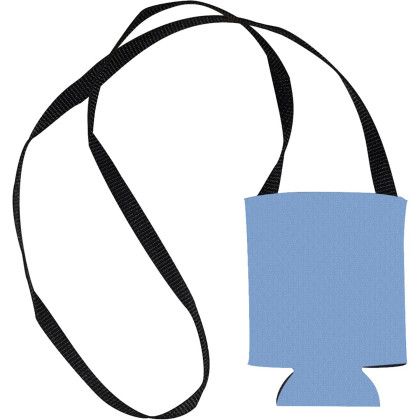 Custom American Made Hands-Free Can Cooler - Carolina blue Custom American Made Hands-Free Can Cooler - Carolina blue