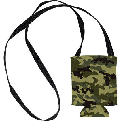 Custom American Made Hands-Free Can Cooler - Green camo Custom American Made Hands-Free Can Cooler - Green camo