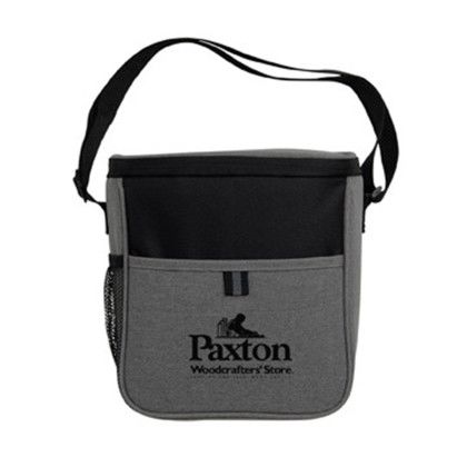 Custom Heathered Cooler Tote - Grey Custom Heathered Cooler Tote - Grey