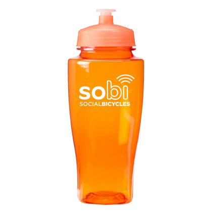 Custom 24 oz. rPET Twister Bottle - Translucent orange Custom 24 oz. rPET Twister Bottle - Translucent orange