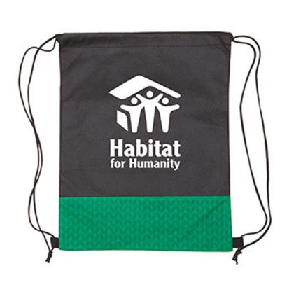 Custom Pathway Non-Woven Drawstring Backpack - Green Custom Pathway Non-Woven Drawstring Backpack - Green