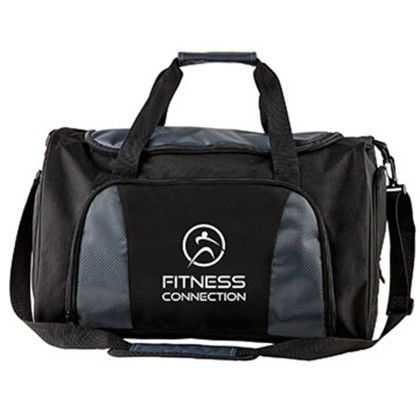 Custom Ultimate Duffel Bag - Grey Front View Custom Ultimate Duffel Bag - Grey Front View