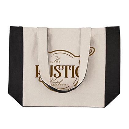 Custom 10 oz. Medford Cotton Canvas Tote - Black Custom 10 oz. Medford Cotton Canvas Tote - Black