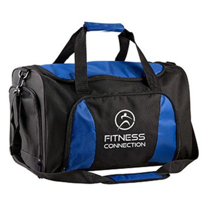 Custom Ultimate Duffel Bag - Royal blue Angle View Custom Ultimate Duffel Bag - Royal blue Angle View