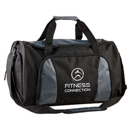 Custom Ultimate Duffel Bag - Grey Angle View Custom Ultimate Duffel Bag - Grey Angle View