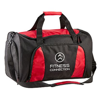 Custom Ultimate Duffel Bag - Red Angle View Custom Ultimate Duffel Bag - Red Angle View