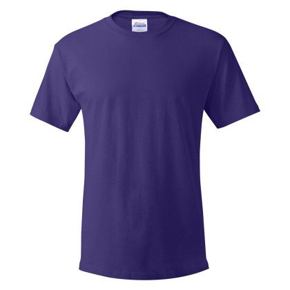 Custom Hanes Unisex ComfortSoft Color 100% Cotton T-Shirt - Purple