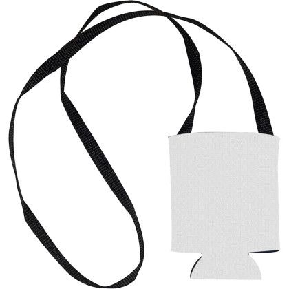 Custom American Made Hands-Free Can Cooler - White Custom American Made Hands-Free Can Cooler - White