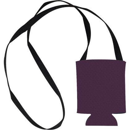 Custom American Made Hands-Free Can Cooler - Burgundy Custom American Made Hands-Free Can Cooler - Burgundy