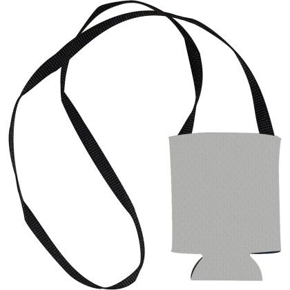 Custom American Made Hands-Free Can Cooler - Gray Custom American Made Hands-Free Can Cooler - Gray
