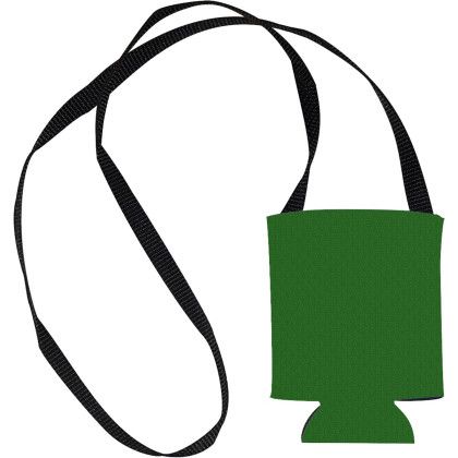 Custom American Made Hands-Free Can Cooler - Kelly green Custom American Made Hands-Free Can Cooler - Kelly green