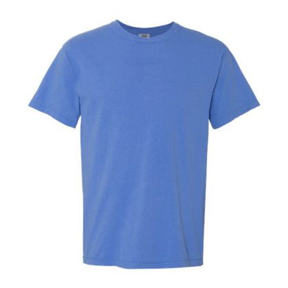 Custom Comfort Colors Heavyweight Ring-spun Cotton T-Shirt | Logo Tees - mystic blue