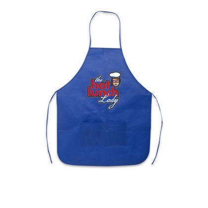 Custom Sublimated rPET Non-Woven Apron - Royal blue Custom Sublimated rPET Non-Woven Apron - Royal blue