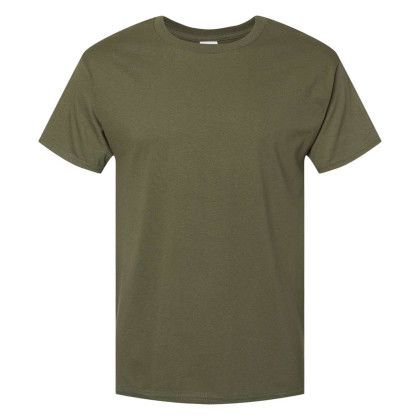 Custom Hanes Unisex ComfortSoft Color 100% Cotton T-Shirt - Fatigue Green