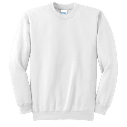 Essential Fleece Crewneck Color Sweatshirt - White