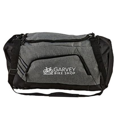 Custom Adventure Backpack Duffel Bag - Grey Front View