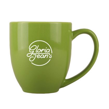 Custom 16 oz. Bistro Ceramic Mug - Lime Custom 16 oz. Bistro Ceramic Mug - Lime