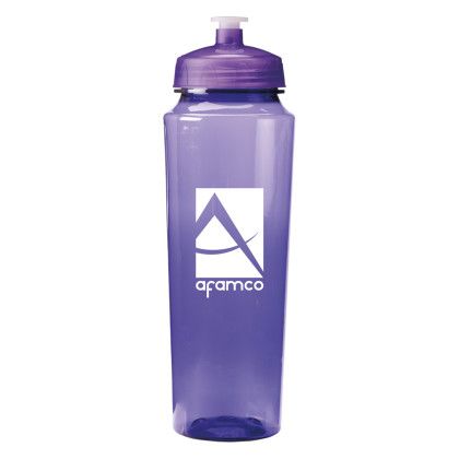 Custom 24 oz. PolySure Measure Bottle - Translucent Purple