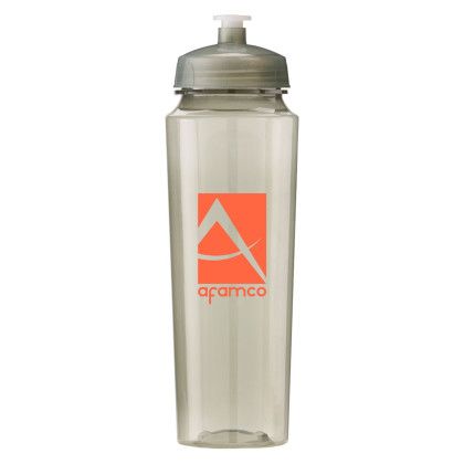 Custom 24 oz. PolySure Measure Bottle - Translucent Smoke 