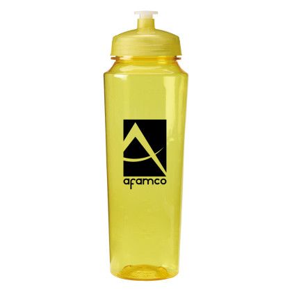 Custom 24 oz. PolySure Measure Bottle - Translucent Yellow