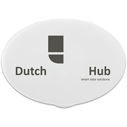 Custom Oval Pill Box - White 