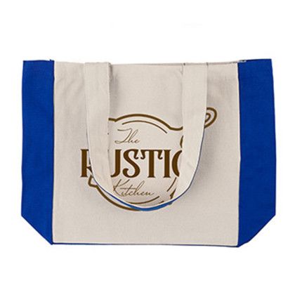 Custom 10 oz. Medford Cotton Canvas Tote - Royal blue Custom 10 oz. Medford Cotton Canvas Tote - Royal blue