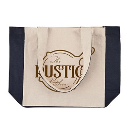 Custom 10 oz. Medford Cotton Canvas Tote - Navy Custom 10 oz. Medford Cotton Canvas Tote - Navy