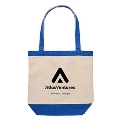 Custom 10 oz. Cotton Canvas Nautical Tote - Royal blue with Handle Custom 10 oz. Cotton Canvas Nautical Tote - Royal blue with Handle