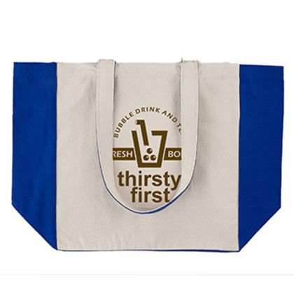 Custom 10 oz. Eugene Cotton Canvas Tote - Royal blue Custom 10 oz. Eugene Cotton Canvas Tote - Royal blue