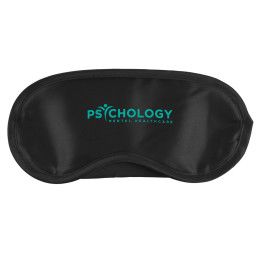Custom Satin Sleep Mask - Black Custom Satin Sleep Mask - Black
