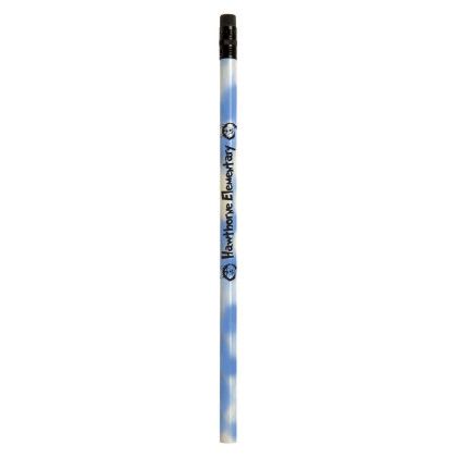 Custom Jo-Bee Mood Pencil w/Black Eraser - Blue Custom Jo-Bee Mood Pencil w/Black Eraser - Blue