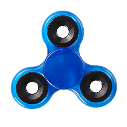 Custom Safety Spin-It Stress Reliever - Translucent Blue Custom Safety Spin-It Stress Reliever - Translucent Blue