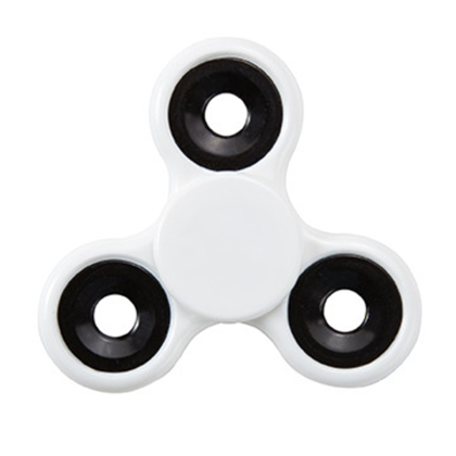 Custom Safety Spin-It Stress Reliever - White Custom Safety Spin-It Stress Reliever - White