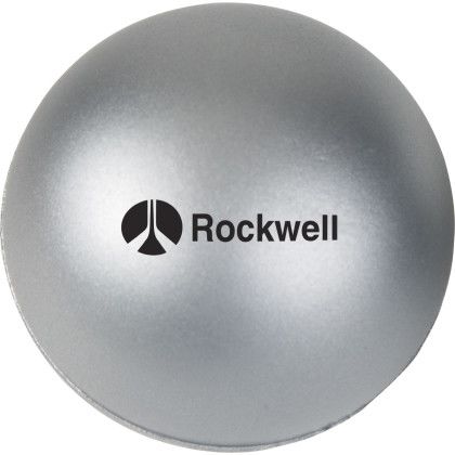 Custom Round Stress Ball - Silver Custom Round Stress Ball - Silver