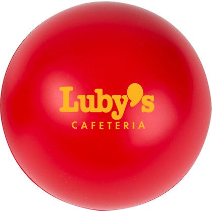 Custom Round Stress Ball - Red Custom Round Stress Ball - Red