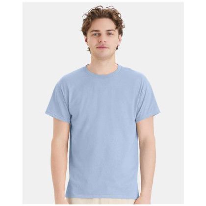 Hanes - Eco Smart 50/50 Cotton/poly T-Shirt - Light Blue